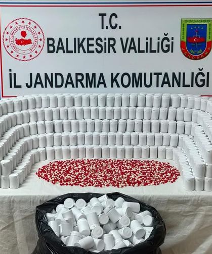 Balıkesir'de dev narkotik operasyonu: 78 bin uyuşturucu hap ele geçirildi