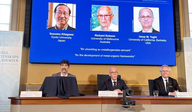 2025 Nobel Kimya Ödülü sahiplerini buldu