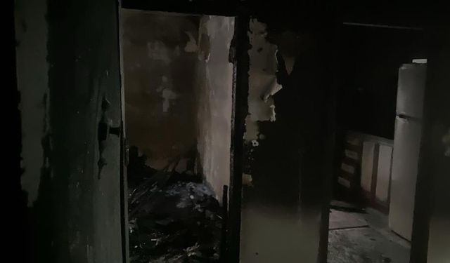 Ankara'da 4 katlı apartmanda yangın