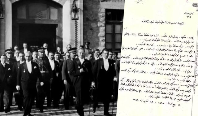 İlber Ortaylı Cumhuriyet'in ilan edildiği orijinal belgeyi paylaştı