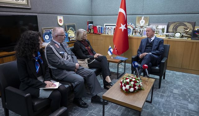 Akar, Finlandiya Büyükelçisi ile görüştü: Askeri iş birliği güçleniyor
