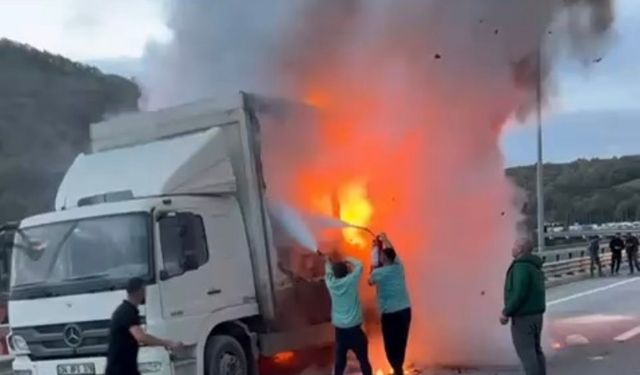 Kuzey Marmara Otoyolu’ndaki korku dolu dakikalar!