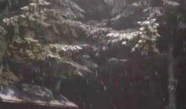 Kartepe'ye ilk kar düştü