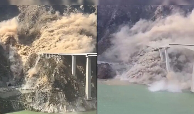 "Çin malı köprü" 1 ayda çöktü! Dünyanın en büyüğüydü...