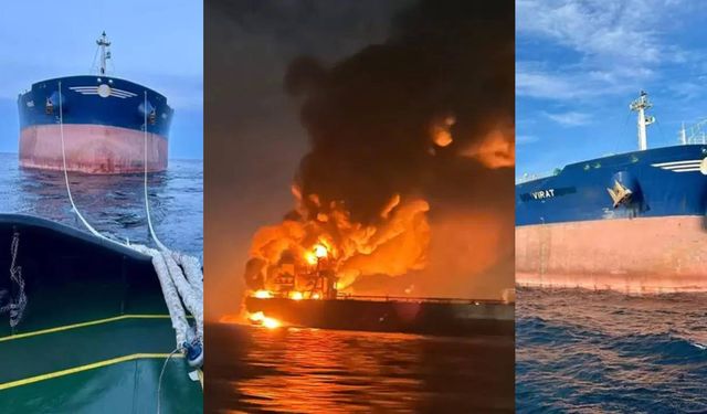 Sıcak gelişme: Karadeniz'de isabet alan geminin son hali!