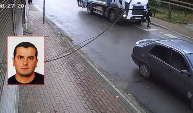 Belediye işçisinin dehşet veren ölümü kamerada