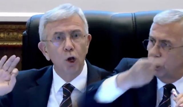 Ankara Belediye Meclisi'nde tansiyon yükseldi! Mansur Yavaş: Bağırma lan, ne bağırıyorsun!