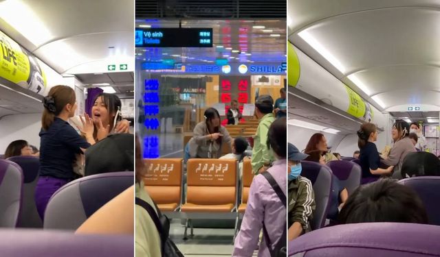 Sevgilisine trip atayım derken uçaktan atıldı