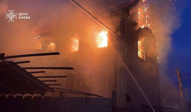 Rusya Kiev'i cehenneme çevirdi! 500 İHA ile saldırı: Şehri duman sardı