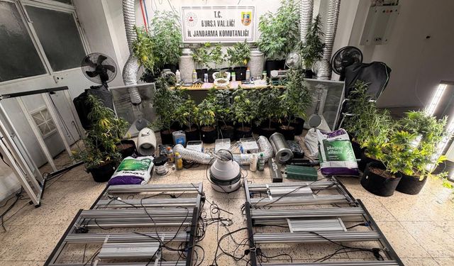 Uyuşturucu imalathanesine çevrilen eve baskın düzenlendi