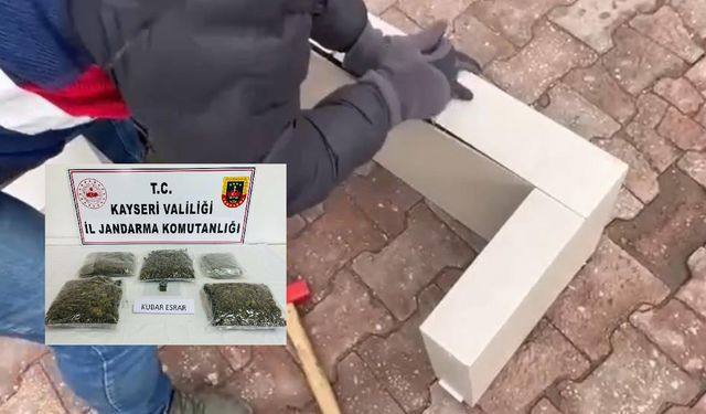 Sehpa içinden 4 kilo uyuşturucu çıktı