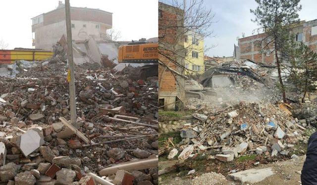 Sındırgı'da depremin izleri siliniyor! Tehlikeli yapılar kaldırılıyor