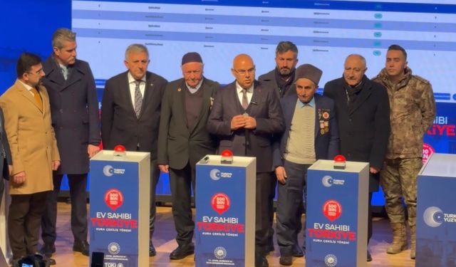 Yüzyılın Konut Projesi'nde Ağrı için kura çekildi