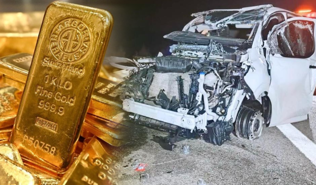 İstanbul-İzmir Otoyolu'nda zırhlı araç takla attı, 11 kilo altın kayboldu