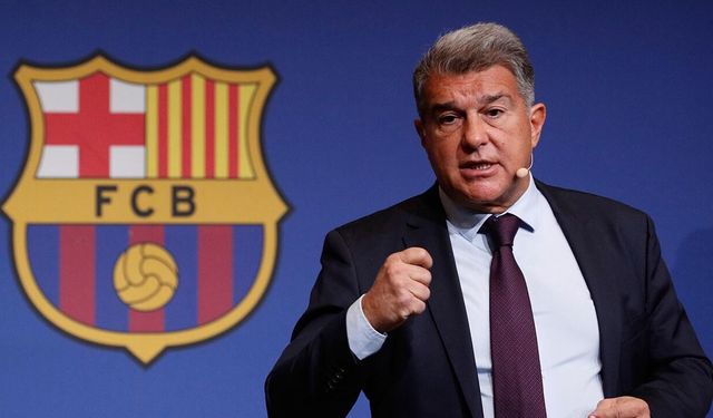 Barcelona cephesinde başkan Laporta’nın seremoni tepkisi
