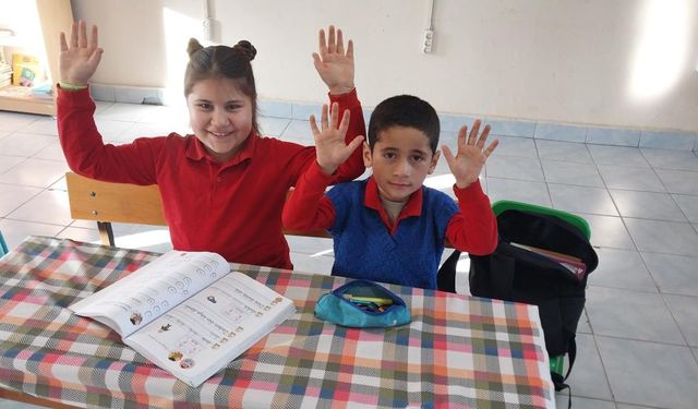 2 kişilik köy okulu büyük hayallerle dolu