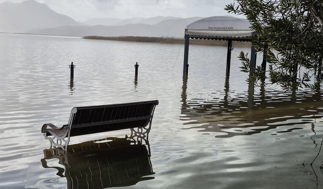 Göl taştı, Köyceğiz sular altında