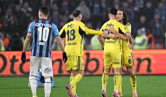 Trabzon'daki düellonun galibi Fenerbahçe: 2-3