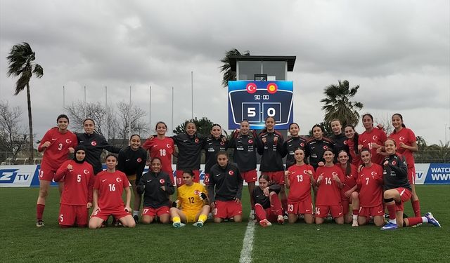 U17 Kız Milli Futbol Takımımız hazırlık maçında Kırgızistan'ı farklı mağlup etti!