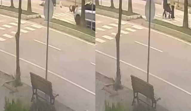 Adana'da 17 aylık bebeğin can verdiği feci kaza kamerada