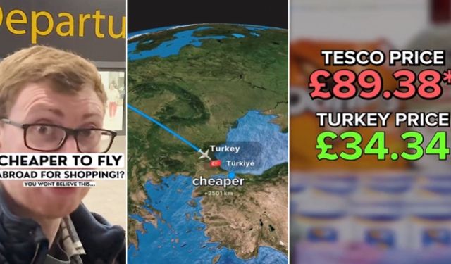 İngiltere'den Türkiye'ye uçakla geldi alışveriş yaptı daha ucuza geldi