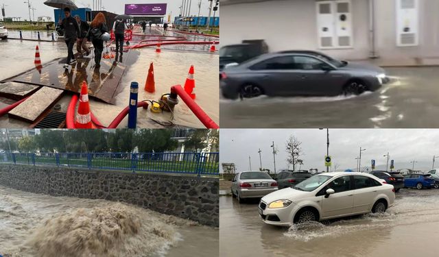 İzmir şaşırtmadı! Yağmur sonrası Venedik'i aratmayan manzaralar
