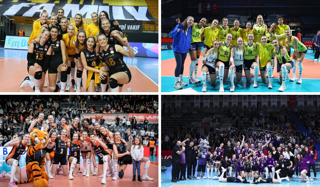 CEV Şampiyonlar Ligi’nde Türk damgası: 4 takım birden