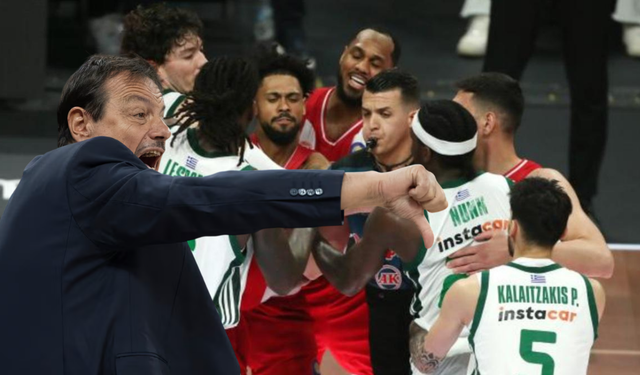 Yunan derbisinde kaos: “Basketbol değil tiyatro”