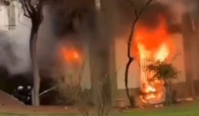 Gaziantep’te caminin bodrum katında korkutan yangın