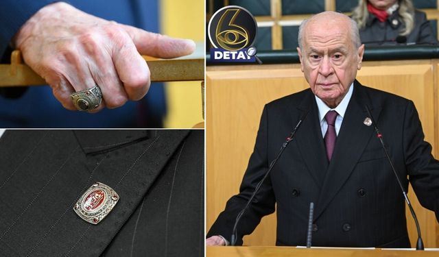 MHP lideri Bahçeli'nin rozet ve yüzüğündeki dikkat çeken mesaj