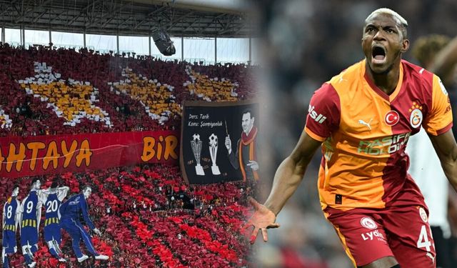 Galatasaray'da Osimhen için dev şov: Liverpool maçı öncesi tribünlerde hazırlık...