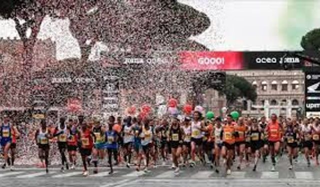 Roma maratonu’nda Kenyalı atletler zirveyi bırakmadı