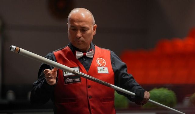 Milli sporcu Barış Cin artistik bilardoda Avrupa şampiyonu oldu!