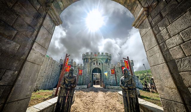 Dizi seti değil, sanki gerçek bir oba! Beykoz'daki dev platoda bayram mesaisi