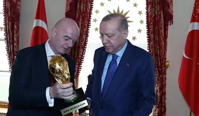 Cumhurbaşkanı Erdoğan FIFA Başkanı Infantino'yu ağırladı