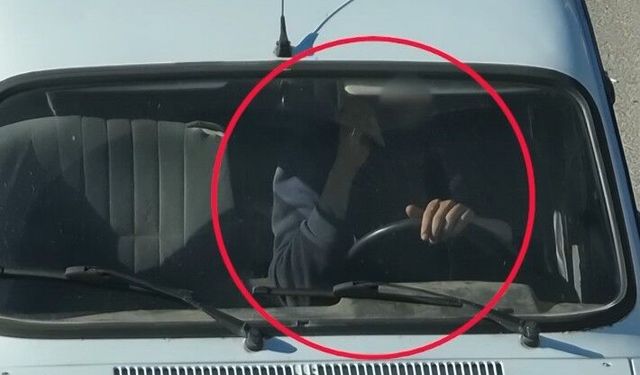 Bunlar trafik firavunu! Dronu görünce gerekeni yapsalar da cezadan kaçamadılar