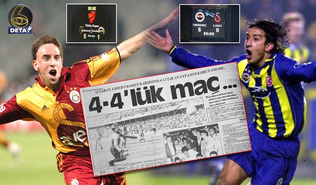 Fenerbahçe – Galatasaray rekabetinde tarihe geçen en gollü maçlar...
