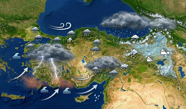 Sadece yağmur değil, her şey var! Fırtına, kar, çığ ve toz taşınımı kapıda