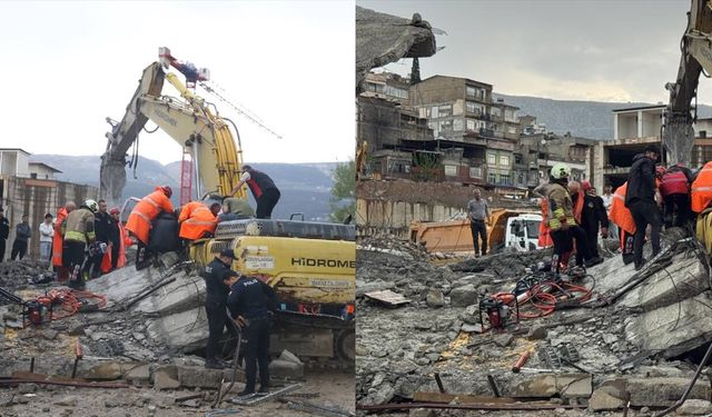 Kahramanmaraş'ta 5 katlı otoparkın yıkımı sırasında çökme meydana geldi