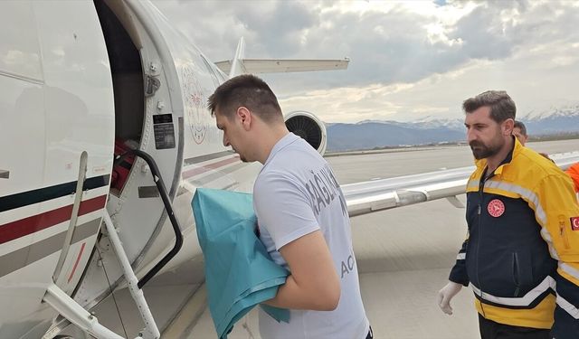 Muş'tan Ankara'ya iki günlük bebek için hayat uçuşu