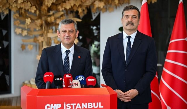 CHP lideri Özel, Erkan Baş ve Seyit Aslan ile görüştü