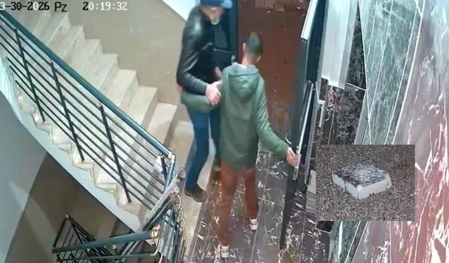 Nevşehir'de eski eş kâbusu yaşattı! Parke taşıyla öldüresiye darp kamerada