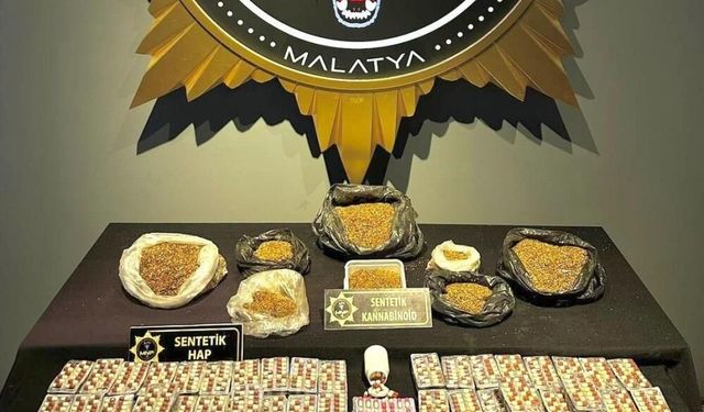 Malatya’da uyuşturucu operasyonu: 5 gözaltı