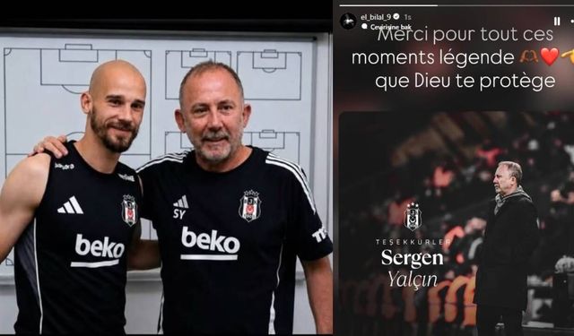 Sergen Yalçın'ın ayrılığı sonrası Beşiktaşlı futbolculardan veda paylaşımları