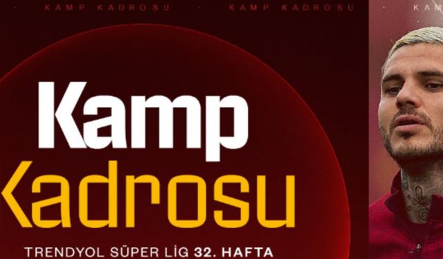 Galatasaray'ın zorlu Samsun deplasmanının kamp kadrosu belli oldu