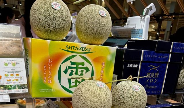 Japonya'nın lüks kavunu "Hokkaido" rekor fiyata satıldı