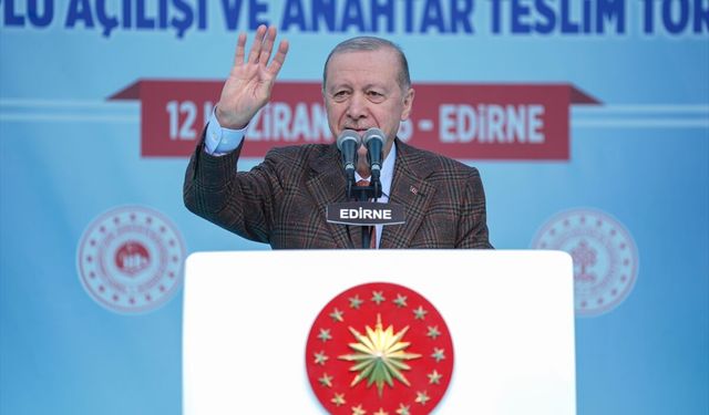 Cumhurbaşkanı Erdoğan'dan Edirne'de CHP'ye film benzetmesi: Sanki dövüş kulübü