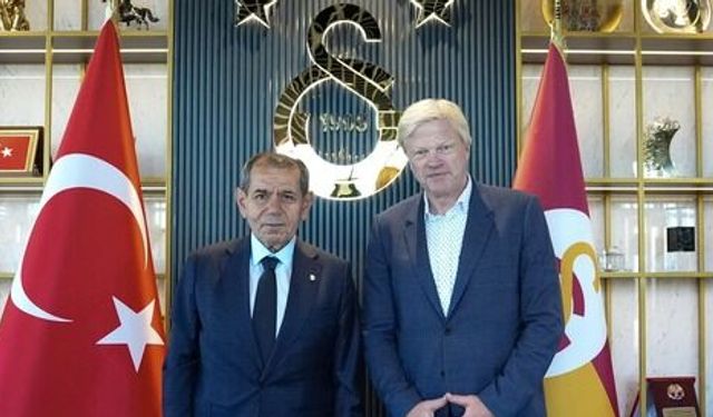 Oliver Kahn'dan Galatasaray ziyareti! Dursun Özbek ile kritik görüşme