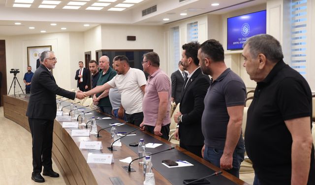 Bakan Işıkhan, Maden-İş Genel Başkanı Akçul ile görüştü
