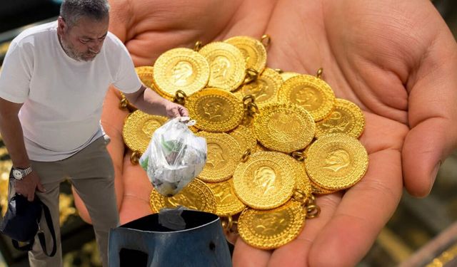 Bursa’da 1 kilogram altın yanlışlıkla çöpe atıldı